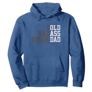 Bold Badass Bonus Dad Hoodie Old Ass Dad Funny Father's Day Gift TS11 Royal Blue Print Your Wear