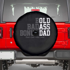 Bold Badass Bonus Dad Spare Tire Cover Old Ass Dad Funny Father's Day Gift TS11 Black Print Your Wear