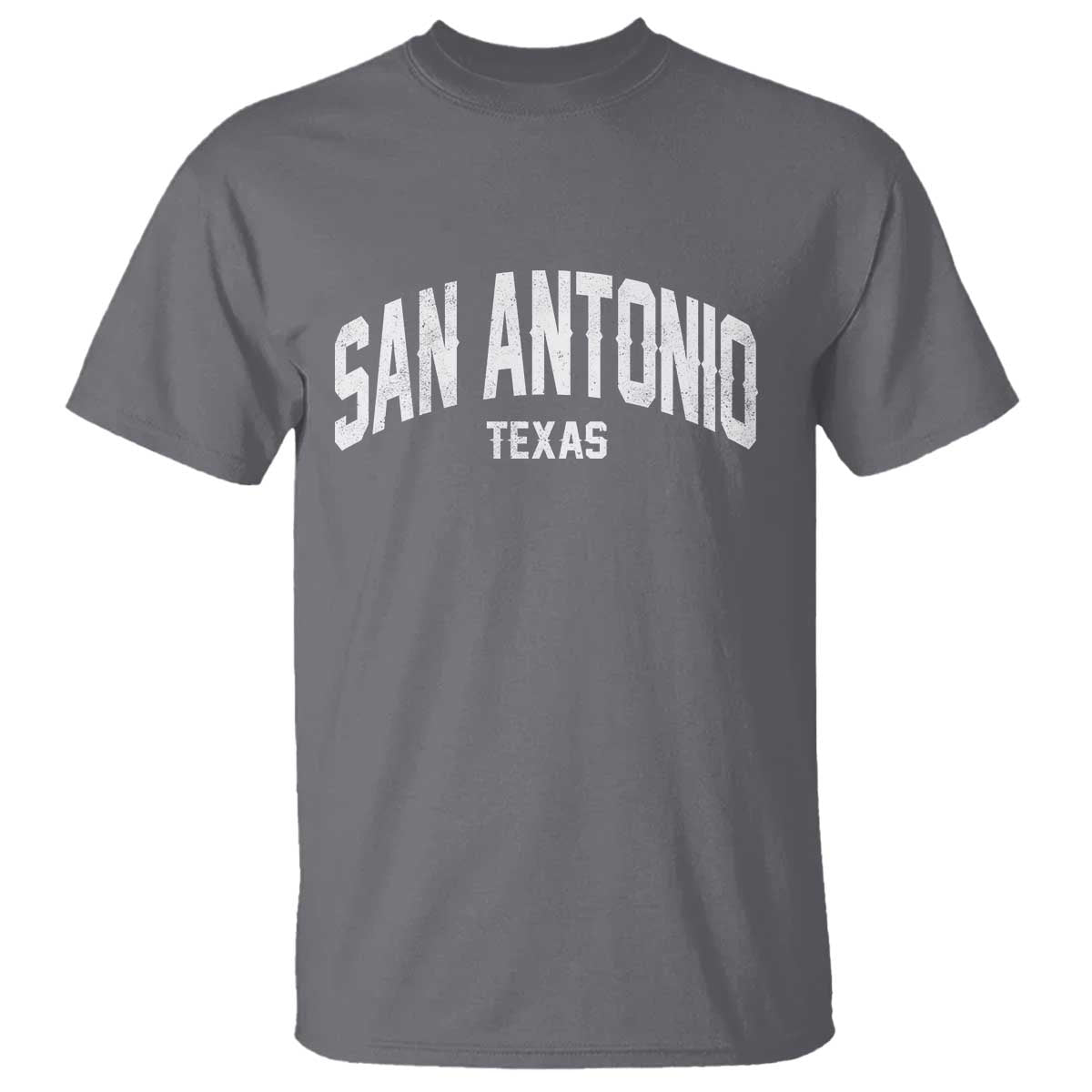 San Antonio Texas TX Vintage T Shirt TS11 Charcoal Print Your Wear
