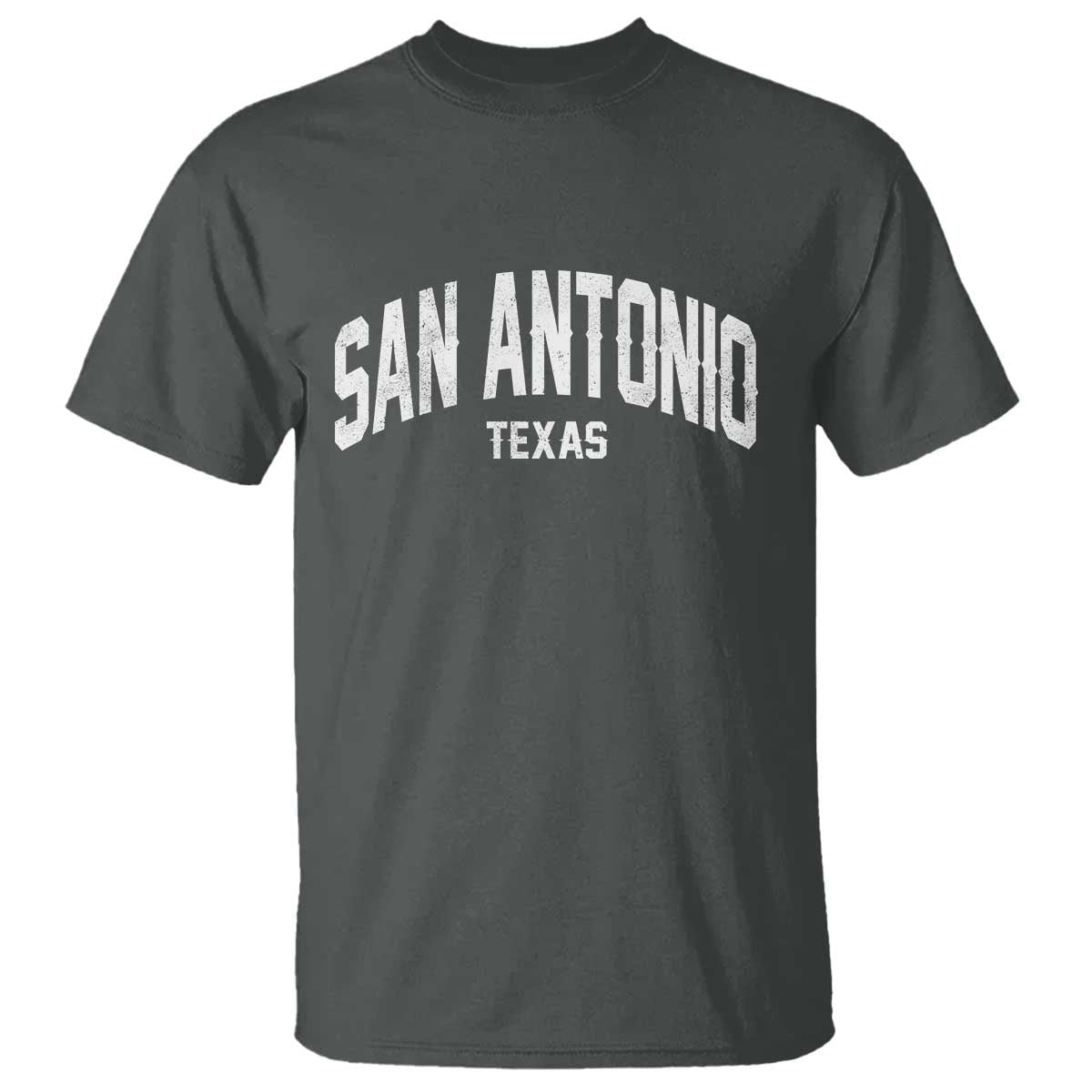 San Antonio Texas TX Vintage T Shirt TS11 Dark Heather Print Your Wear