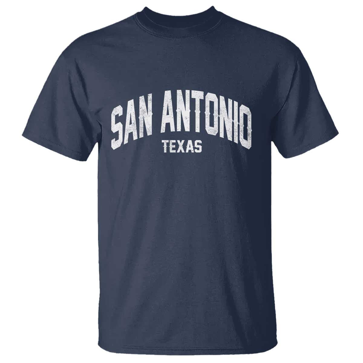 San Antonio Texas TX Vintage T Shirt TS11 Navy Print Your Wear