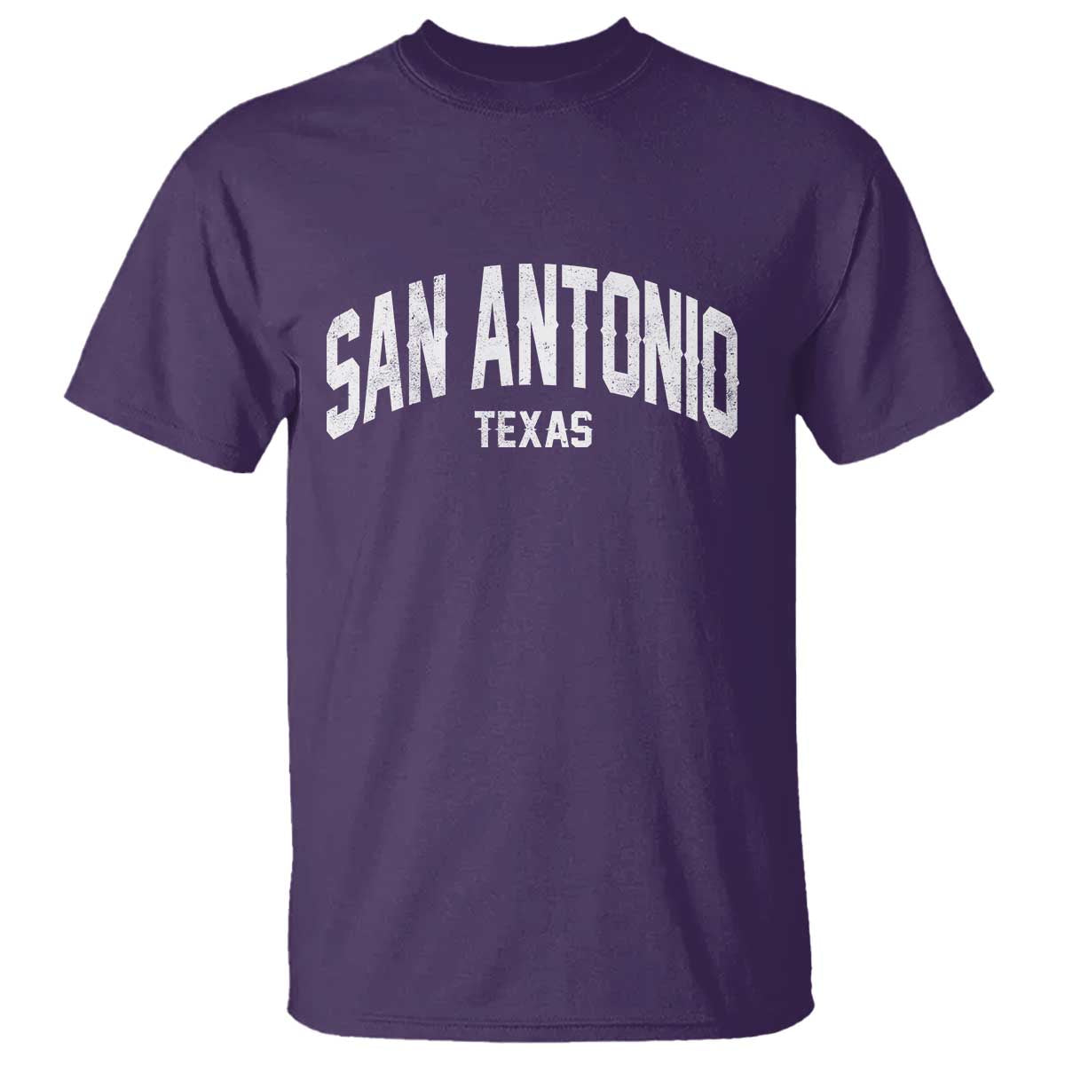 San Antonio Texas TX Vintage T Shirt TS11 Purple Print Your Wear