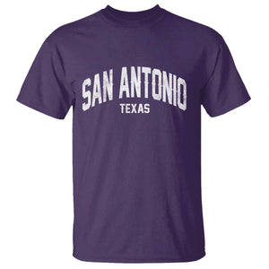San Antonio Texas TX Vintage T Shirt TS11 Purple Print Your Wear