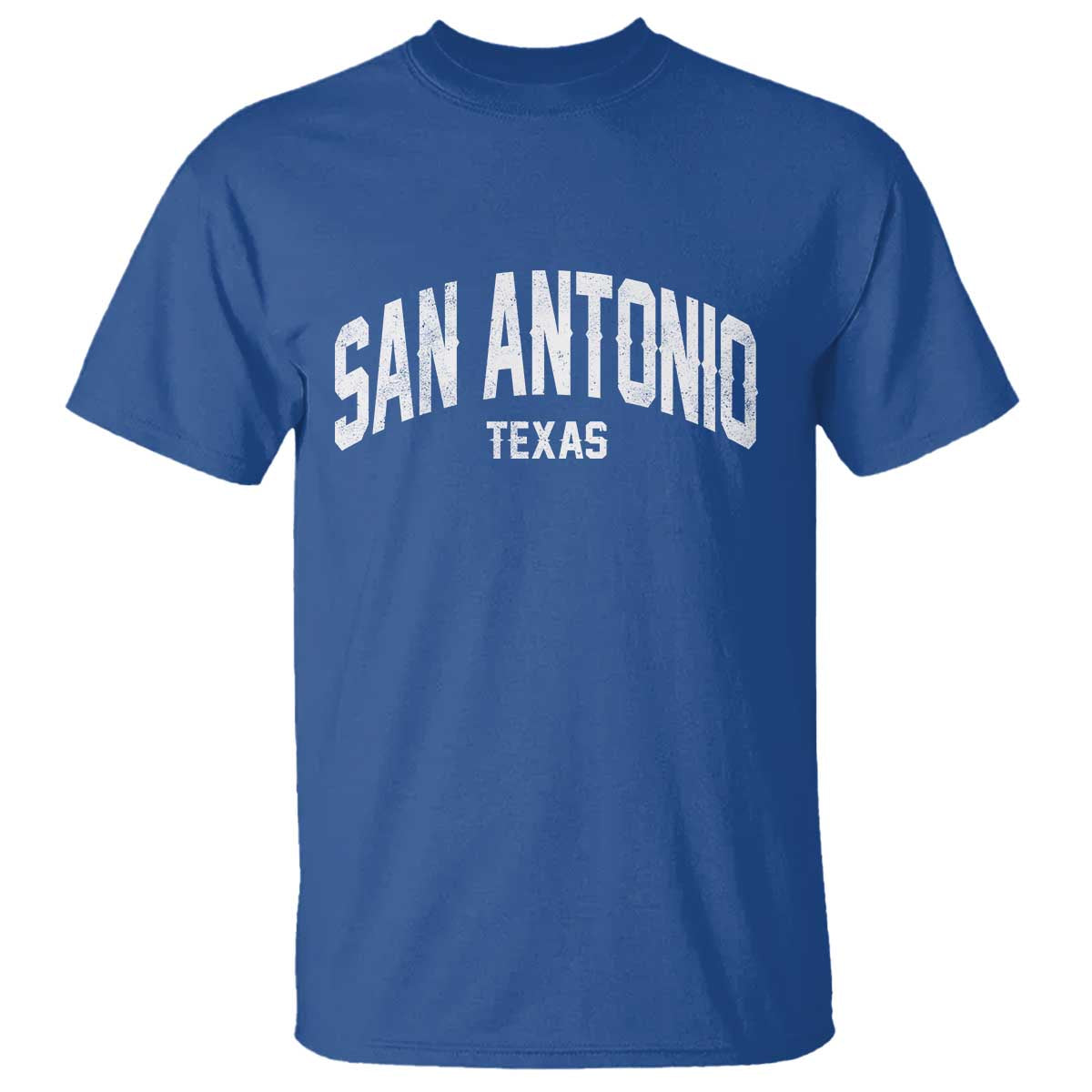 San Antonio Texas TX Vintage T Shirt TS11 Royal Blue Print Your Wear