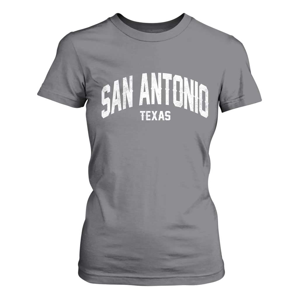San Antonio Texas TX Vintage T Shirt For Women TS11 Charcoal Print Your Wear