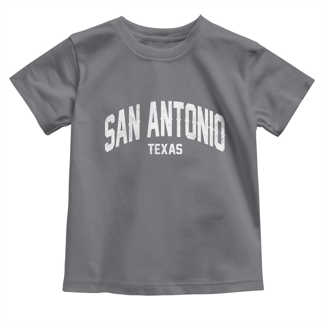 San Antonio Texas TX Vintage Toddler T Shirt TS11 Charcoal Print Your Wear