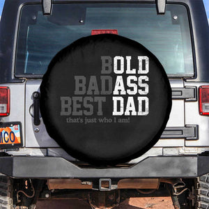 Bold Badass Best Dad Spare Tire Cover Funny Old Ass Father Gag Gift TS11 No hole Black Print Your Wear