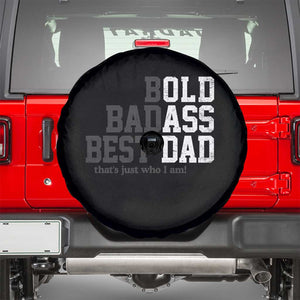 Bold Badass Best Dad Spare Tire Cover Funny Old Ass Father Gag Gift TS11 Black Print Your Wear