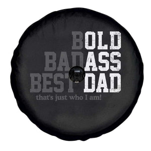 Bold Badass Best Dad Spare Tire Cover Funny Old Ass Father Gag Gift TS11 Print Your Wear