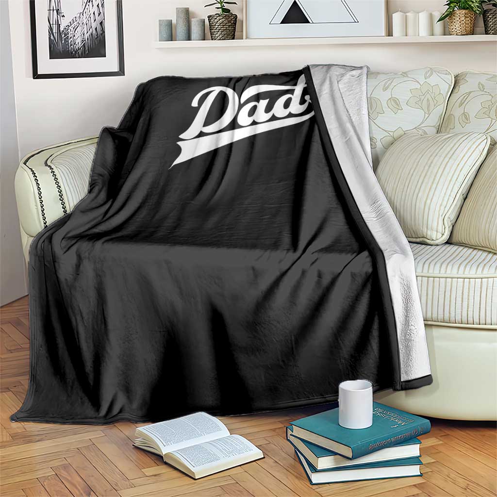 Dad Of Three Throw Blanket Funny Daddy 3 Promoted for The Second Time TS11 Print Your Wear