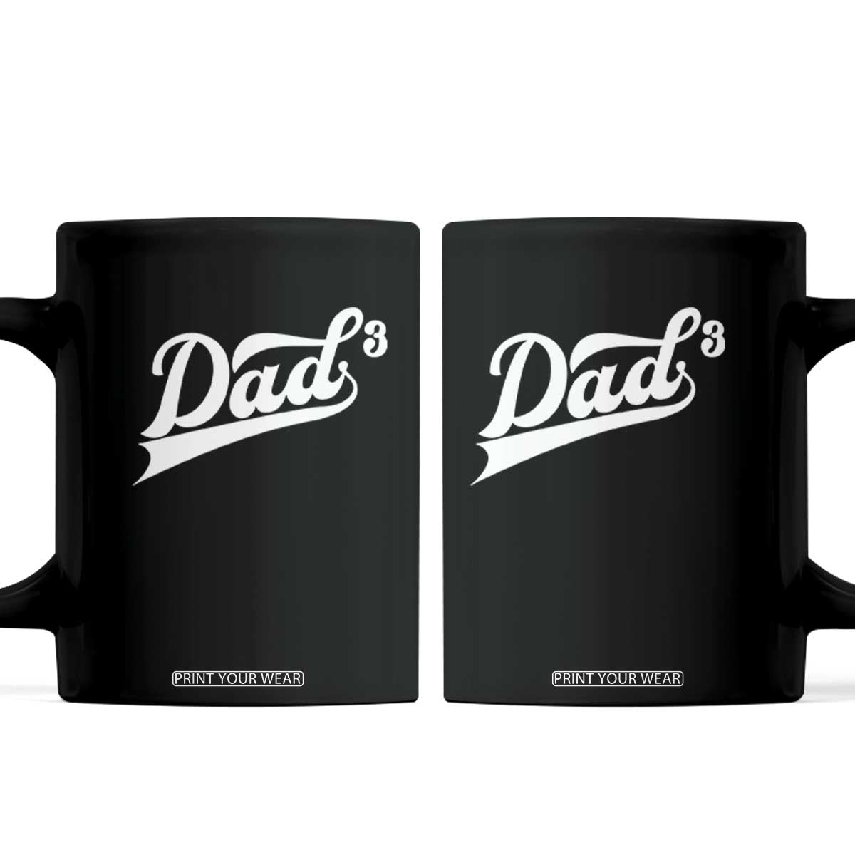Dad Of Three Coffee Mug Funny Daddy 3 Promoted for The Second Time TS11 Black Print Your Wear