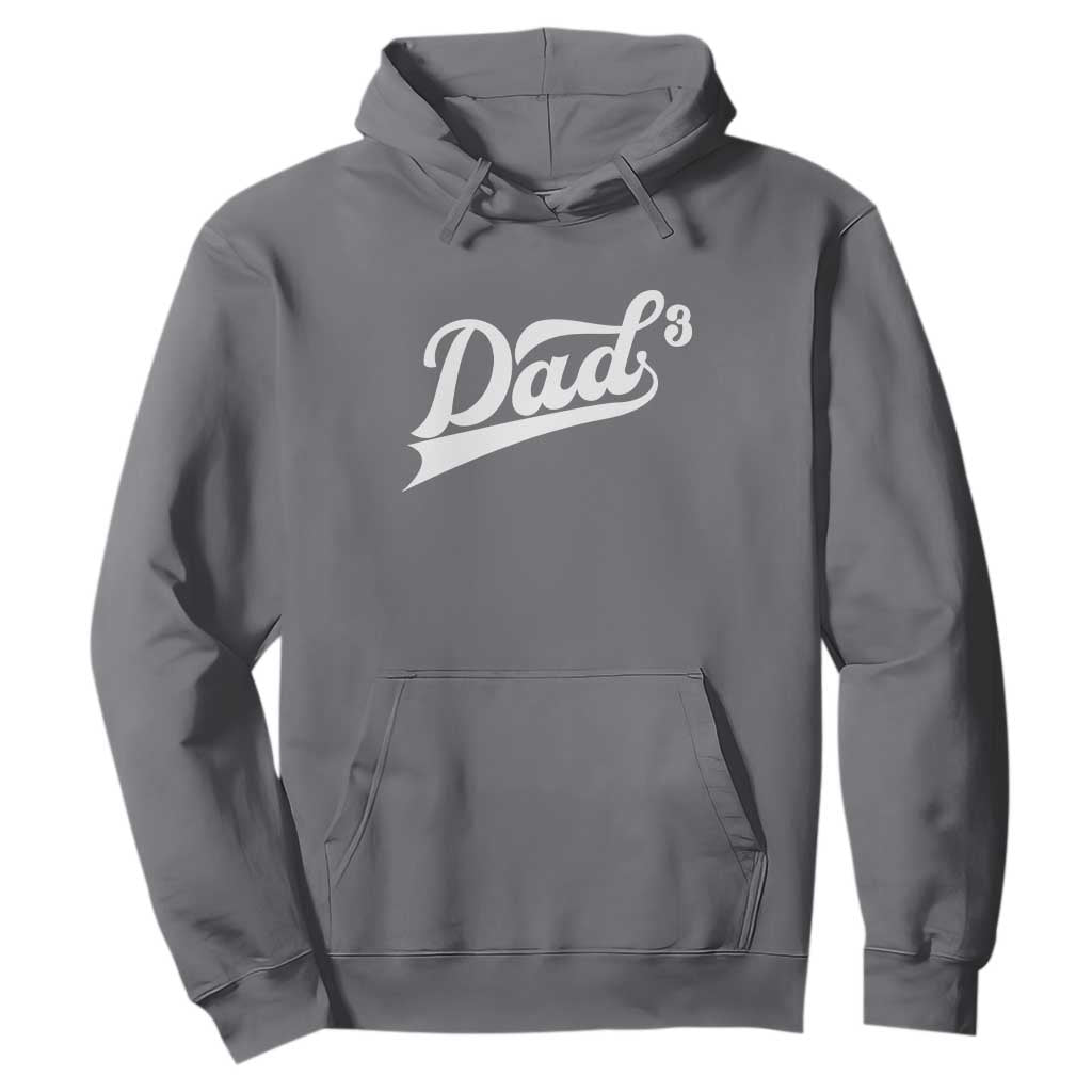 Dad Of Three Hoodie Funny Daddy 3 Promoted for The Second Time TS11 Charcoal Print Your Wear