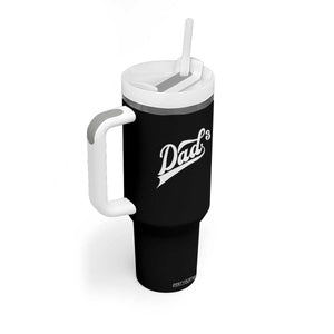 Dad Of Three Tumbler With Handle Funny Daddy 3 Promoted for The Second Time TS11 Print Your Wear
