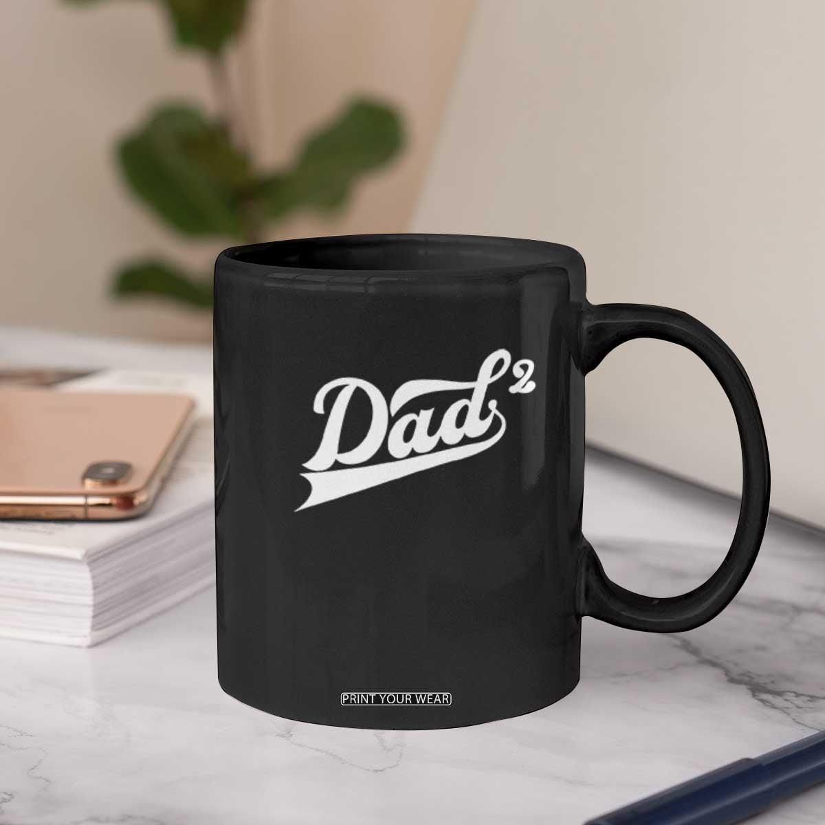 Dad Of Two Coffee Mug Funny Daddy 2 Promoted for The Second Time TS11 Print Your Wear