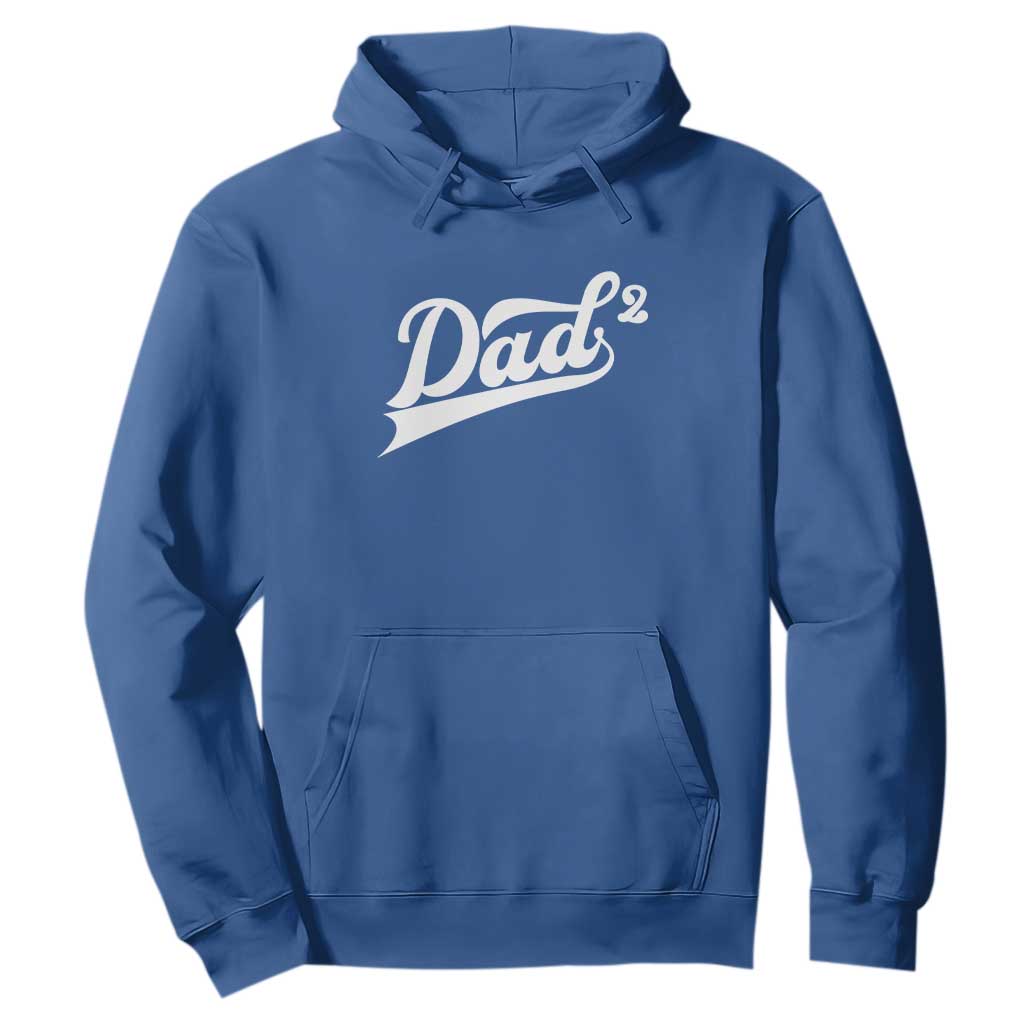 Dad Of Two Hoodie Funny Daddy 2 Promoted for The Second Time TS11 Royal Blue Print Your Wear