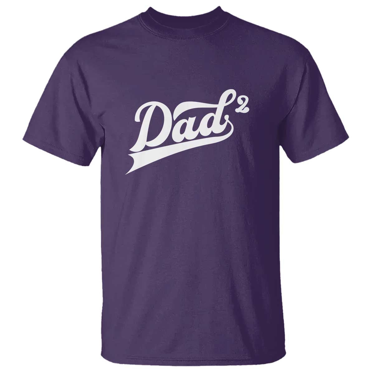Dad Of Two T Shirt Funny Daddy 2 Promoted for The Second Time TS11 Purple Print Your Wear
