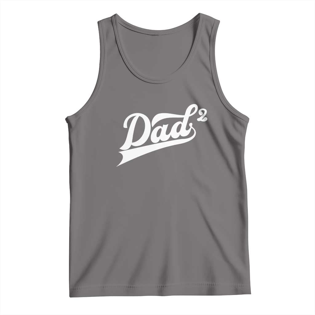 Dad Of Two Tank Top Funny Daddy 2 Promoted for The Second Time TS11 Deep Heather Print Your Wear