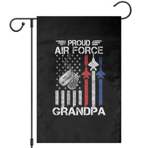 Proud Air Force Grandpa Garden Flag Military Army Grandfather Vintage American Flag