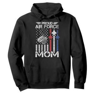 Proud Air Force Mom Hoodie Military Army Mama Vintage American Flag TS11 Black Print Your Wear