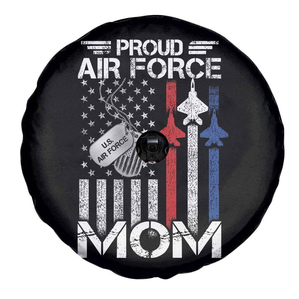 Proud Air Force Mom Spare Tire Cover Military Army Mama Vintage American Flag TS11 Print Your Wear