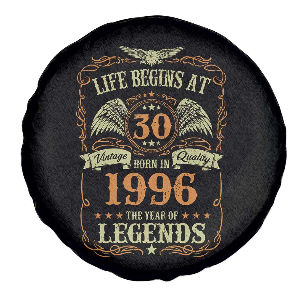 30th Birthday Spare Tire Cover Life Begins At 30 Born In 1996 The Year Of Legends TS11 Print Your Wear