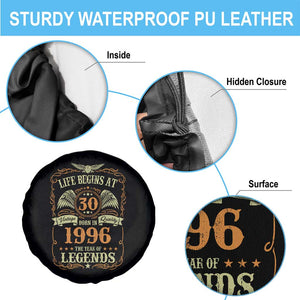 30th Birthday Spare Tire Cover Life Begins At 30 Born In 1996 The Year Of Legends TS11 Print Your Wear