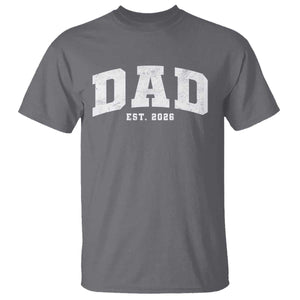Dad Est 2026 T Shirt Promoted To Daddy Fathers Day TS11 Charcoal Print Your Wear