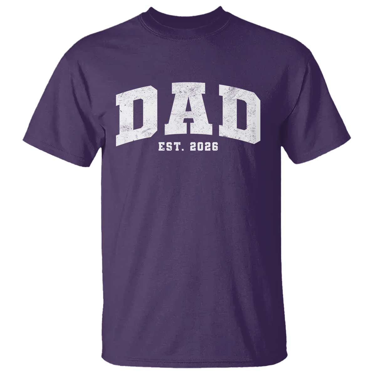 Dad Est 2026 T Shirt Promoted To Daddy Fathers Day TS11 Purple Print Your Wear
