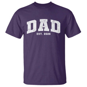 Dad Est 2026 T Shirt Promoted To Daddy Fathers Day TS11 Purple Print Your Wear