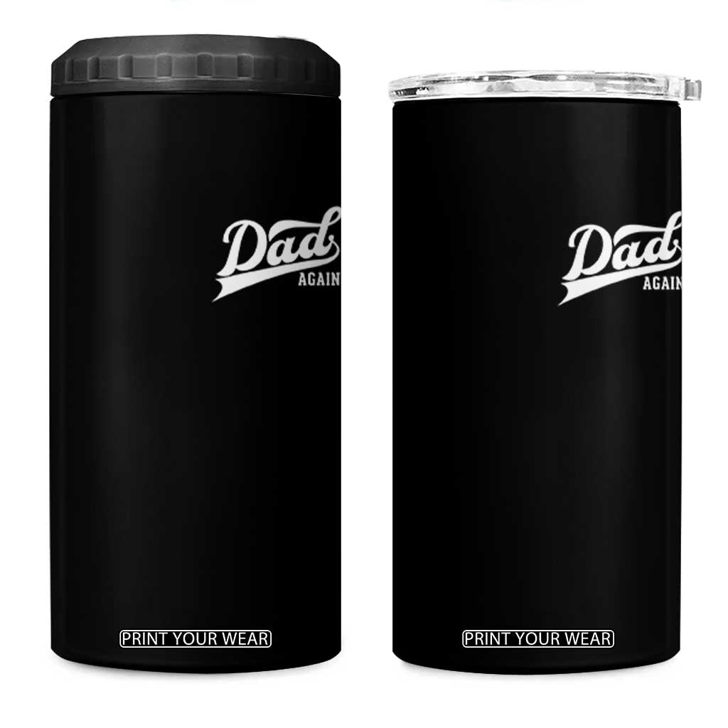 Promoted To Dad Again 4 in 1 Can Cooler Tumbler Funny Daddy Again Pregnancy Announcement TS11 One Size: 16 oz Black Print Your Wear