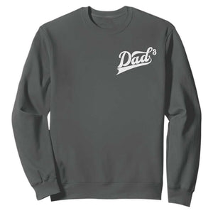 Dad Of Three Sweatshirt Funny Daddy Cubed Promoted for The Third Time TS11 Dark Heather Print Your Wear