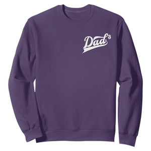Dad Of Three Sweatshirt Funny Daddy Cubed Promoted for The Third Time TS11 Purple Print Your Wear