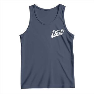 Dad Of Three Tank Top Funny Daddy Cubed Promoted for The Third Time TS11 Navy Print Your Wear