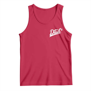 Dad Of Three Tank Top Funny Daddy Cubed Promoted for The Third Time TS11 Red Print Your Wear