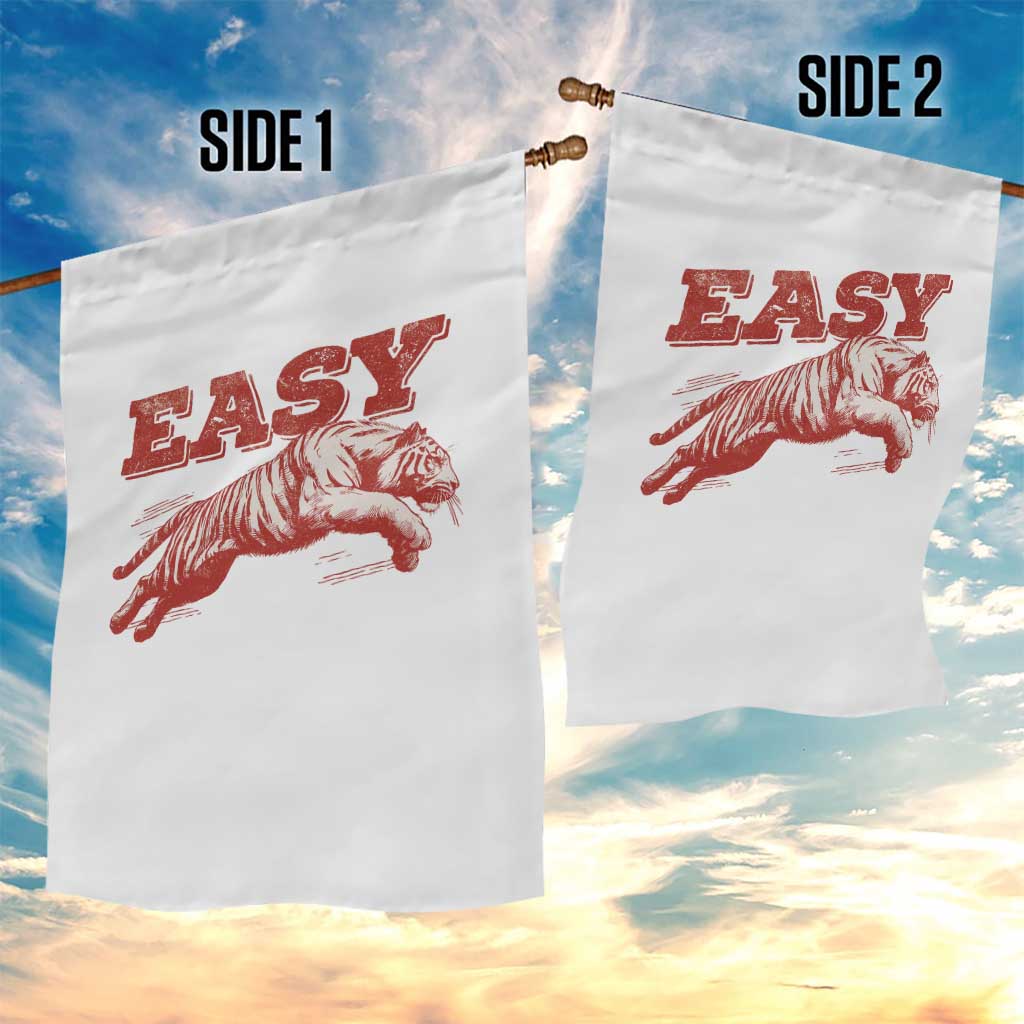 Easy Tiger Garden Flag Vintage Distressed Tiger Trendy Grunge Indie Boho TS11 Print Your Wear