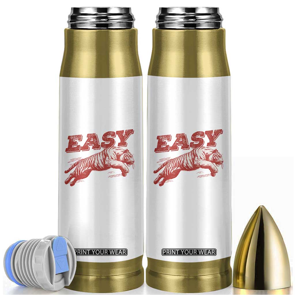 Easy Tiger Bullet Tumbler Vintage Distressed Tiger Trendy Grunge Indie Boho TS11 White Print Your Wear