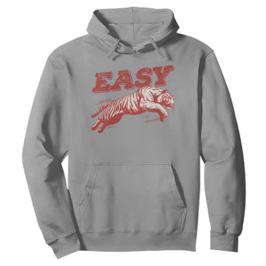Easy Tiger Hoodie Vintage Distressed Tiger Trendy Grunge Indie Boho TS11 Sport Gray Print Your Wear
