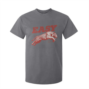 Easy Tiger T Shirt For Kid Vintage Distressed Tiger Trendy Grunge Indie Boho TS11 Charcoal Print Your Wear