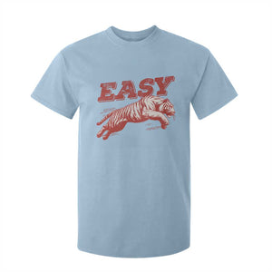 Easy Tiger T Shirt For Kid Vintage Distressed Tiger Trendy Grunge Indie Boho TS11 Light Blue Print Your Wear