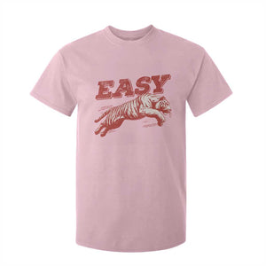Easy Tiger T Shirt For Kid Vintage Distressed Tiger Trendy Grunge Indie Boho TS11 Light Pink Print Your Wear