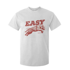 Easy Tiger T Shirt For Kid Vintage Distressed Tiger Trendy Grunge Indie Boho TS11 White Print Your Wear