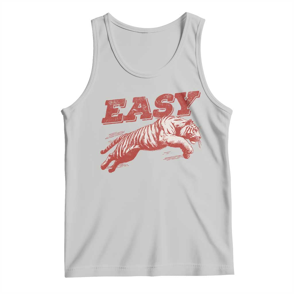 Easy Tiger Tank Top Vintage Distressed Tiger Trendy Grunge Indie Boho TS11 Ash Print Your Wear