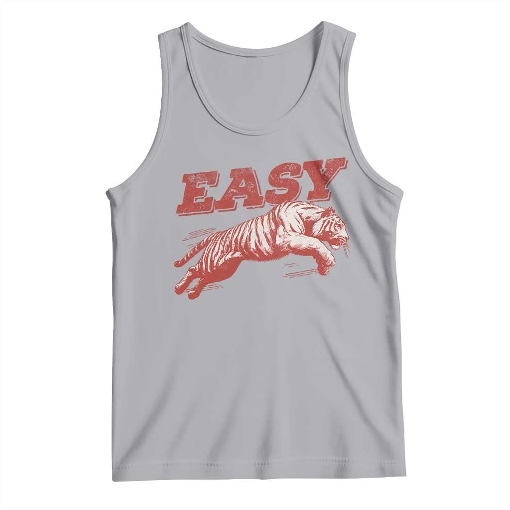 Easy Tiger Tank Top Vintage Distressed Tiger Trendy Grunge Indie Boho TS11 Athletic Heather Print Your Wear