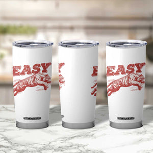 Easy Tiger Tumbler Cup Vintage Distressed Tiger Trendy Grunge Indie Boho TS11 Print Your Wear