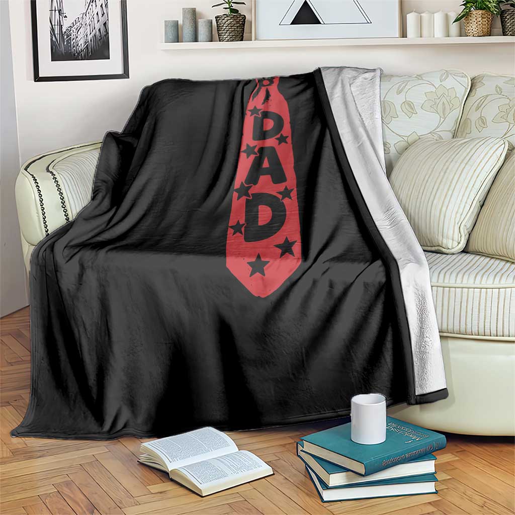 Dad Tie Star Music Lover Fathers Day Throw Blanket TS11 Print Your Wear
