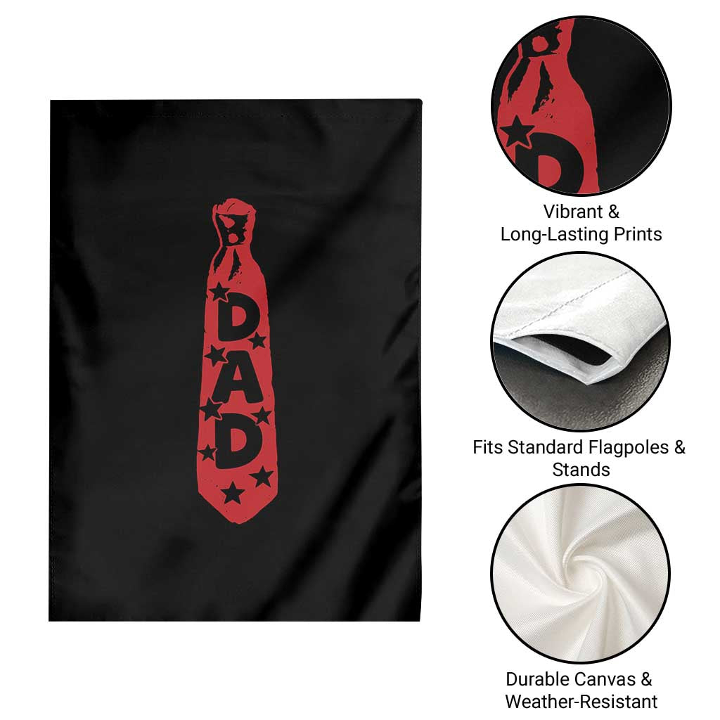 Dad Tie Star Music Lover Fathers Day Garden Flag TS11 Print Your Wear