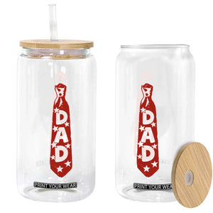Dad Tie Star Music Lover Fathers Day Glass Can TS11 Print Your Wear