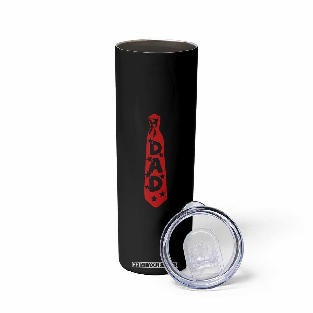 Dad Tie Star Music Lover Fathers Day Skinny Tumbler TS11 Print Your Wear