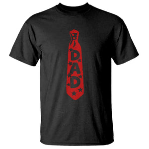 Dad Tie Star Music Lover Fathers Day T Shirt TS11 Black Print Your Wear