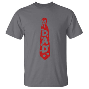 Dad Tie Star Music Lover Fathers Day T Shirt TS11 Charcoal Print Your Wear